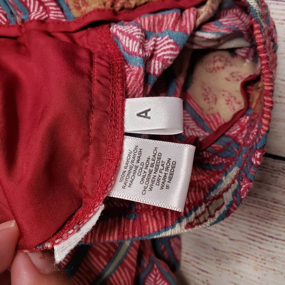 Ann Taylor LOFT Multicolor Patterned Pants Floral Straight Pants 8 - Picture 7 of 8